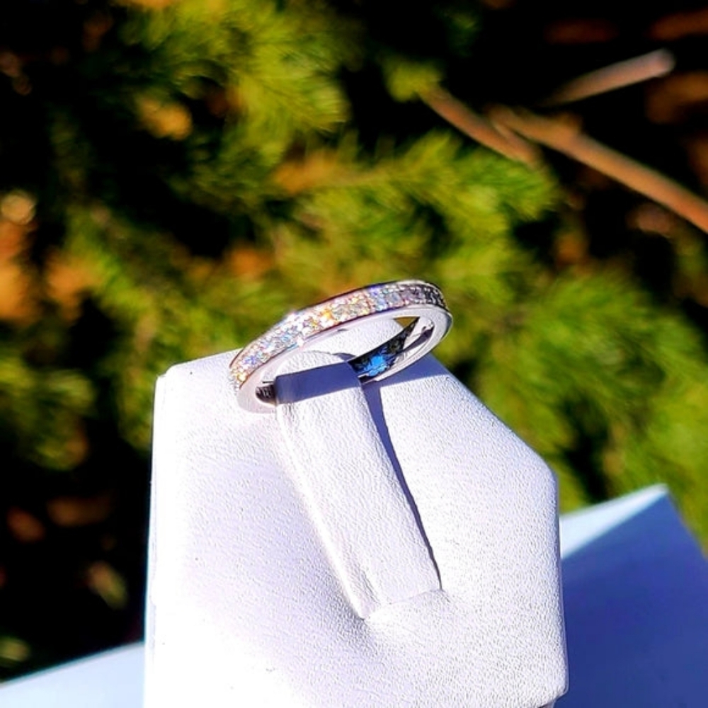 Moissanite eternity